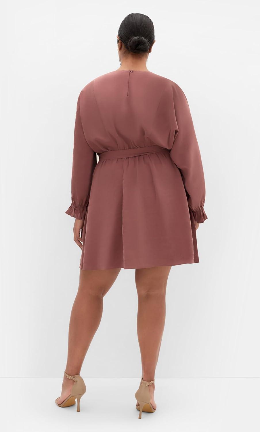 image:imageCity Chic Womens Plus Size Tunic Long SleevedChocolate
