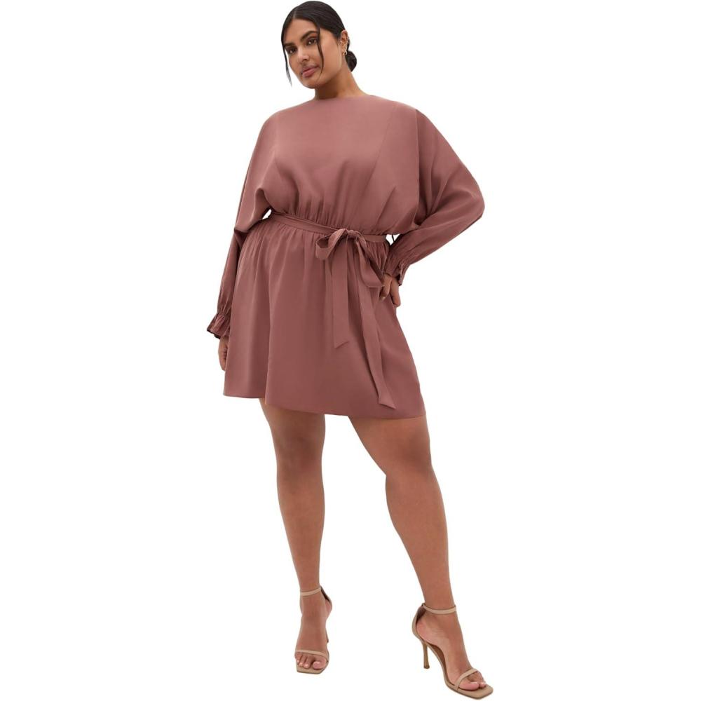 image:imageCity Chic Womens Plus Size Tunic  Long SleevedChocolate