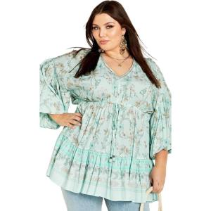 City Chic Plus Size Tunic, Spirited Floral Tunic