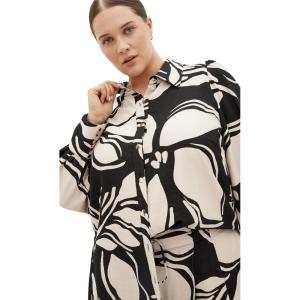 City Chic Women’s Shirt – Rosabella Print(Mono Print)