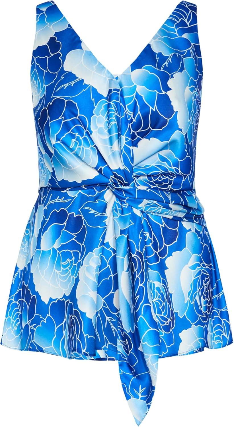 image:imageCITY CHIC Plus Size Top Serena Print TopSoft Beauty