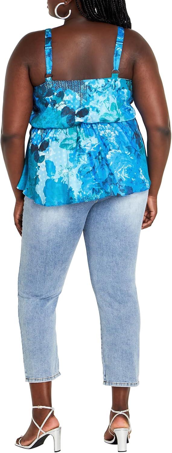 image:imageCITY CHIC Plus Size Top Serena Print TopSoft Beauty