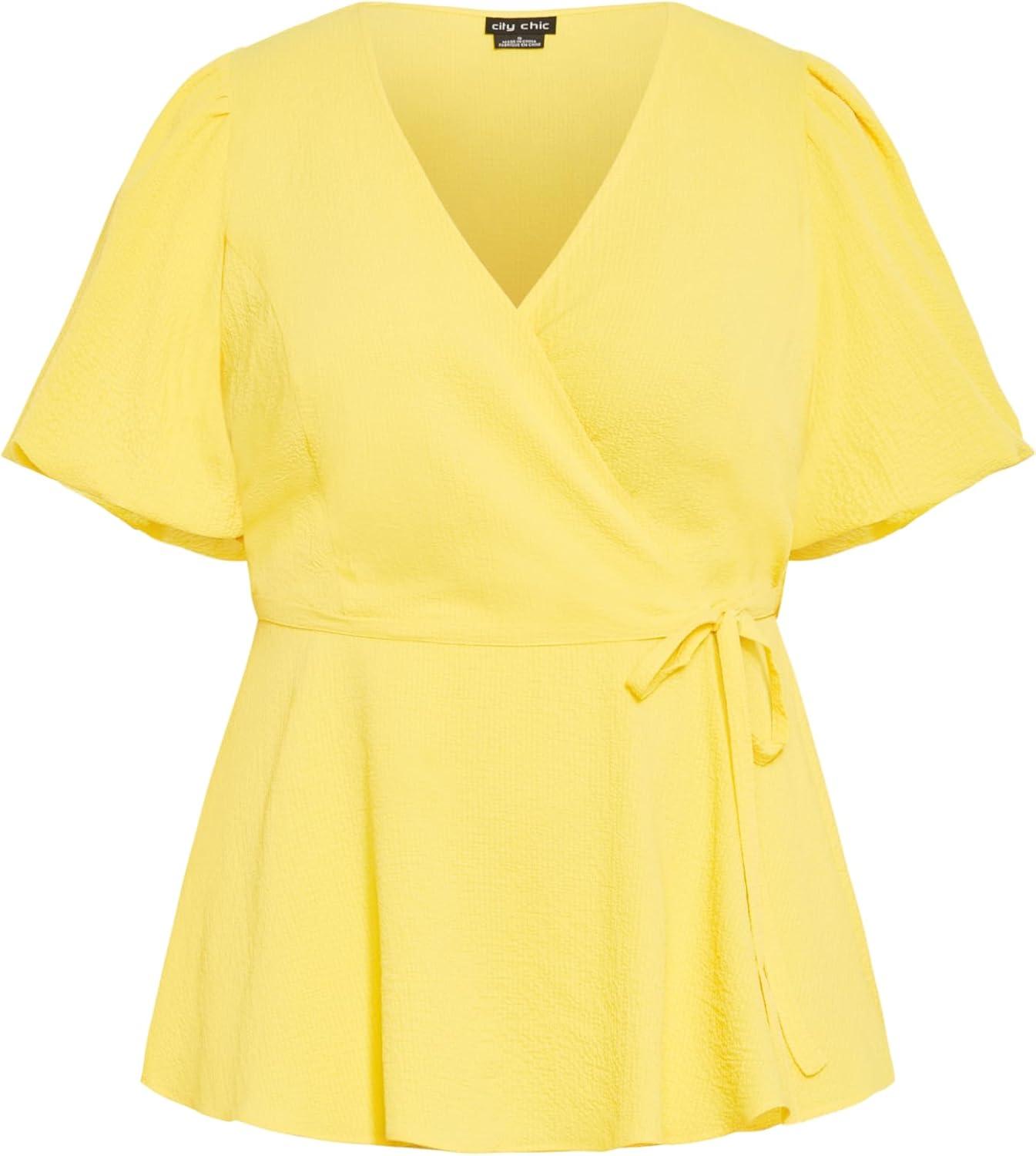 image:imageCity Chic Womens Plus Size Christa TopButtercup
