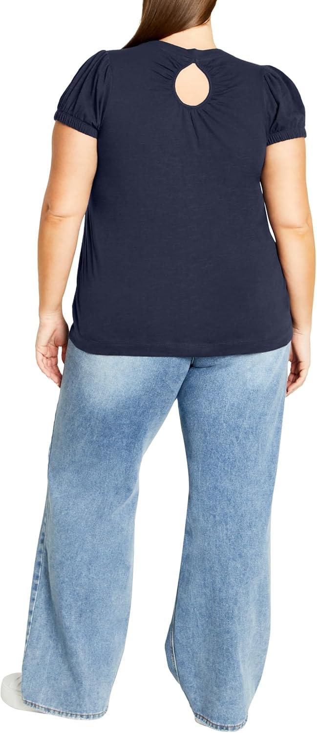 image:imageCity Chic Womens Plus Size Skylar TopNavy