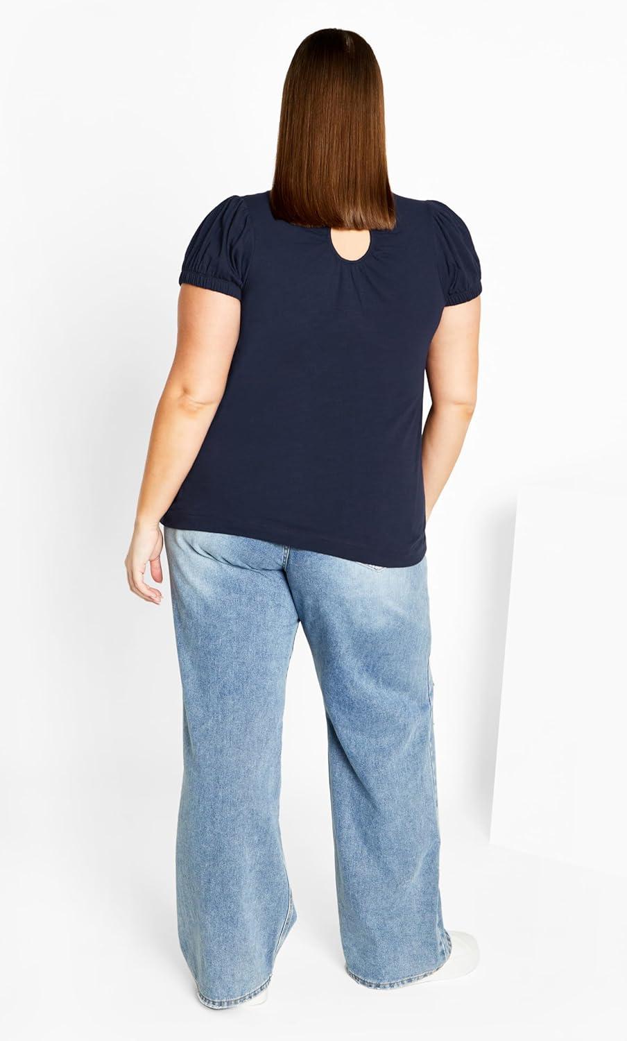 image:imageCity Chic Womens Plus Size Skylar TopNavy
