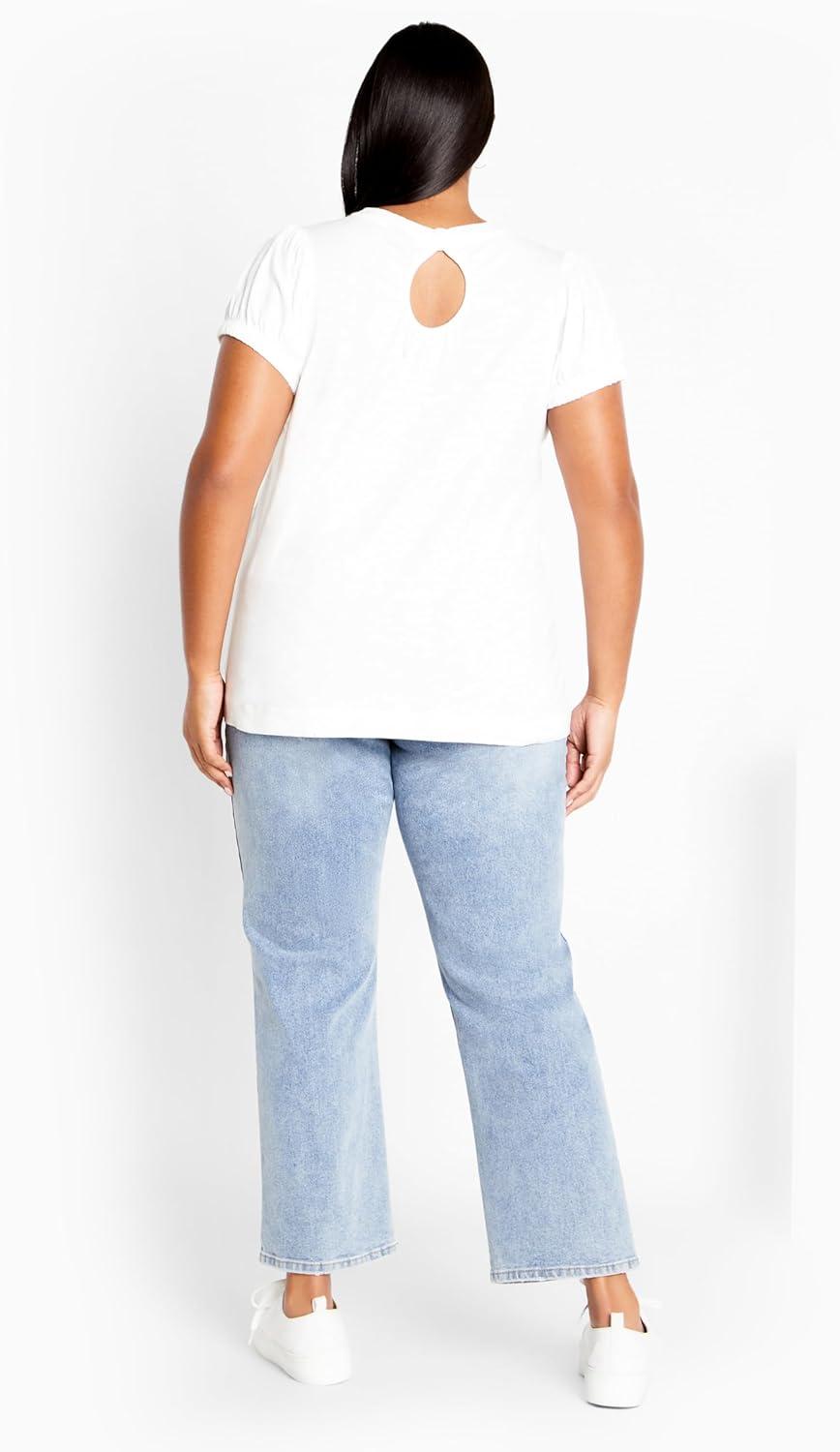 image:imageCity Chic Womens Plus Size Skylar TopWhite