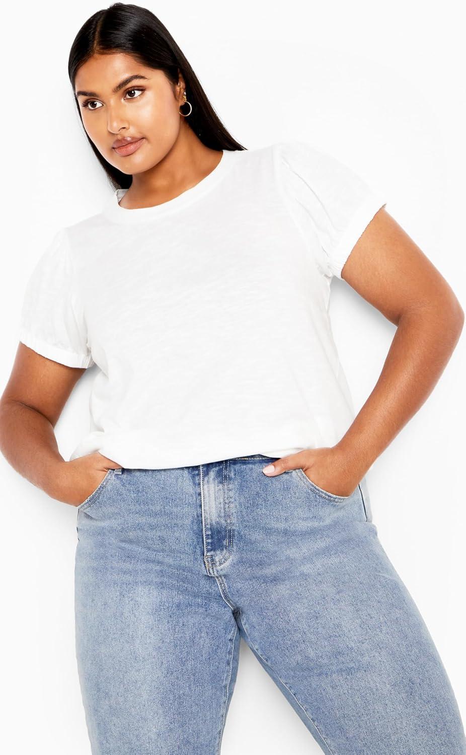 image:imageCity Chic Womens Plus Size Skylar TopWhite