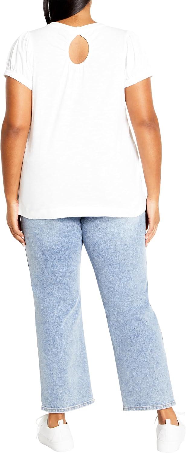 image:imageCity Chic Womens Plus Size Skylar TopWhite