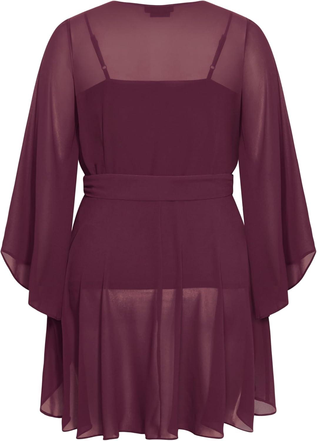 image:imageCity Chic Womens Plus Size Tunic FleetwoodSpiced Plum