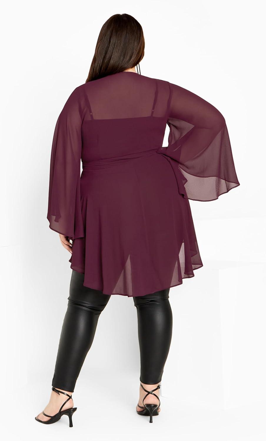 image:imageCity Chic Womens Plus Size Tunic FleetwoodSpiced Plum