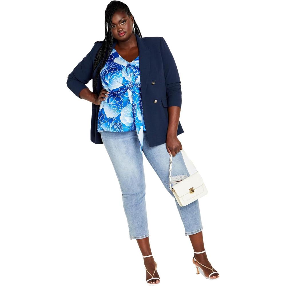 image:imageCITY CHIC Plus Size Top Serena Print TopSoft Beauty