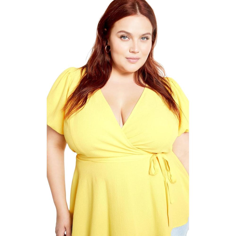 image:imageCity Chic Womens Plus Size Christa TopButtercup