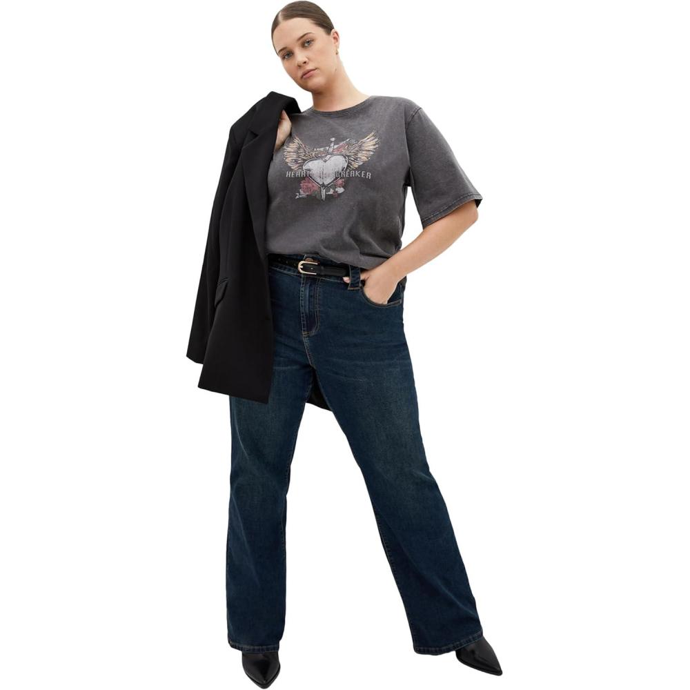 image:imageCity Chic Womens Plus Size Tee  KyraBlack Wash