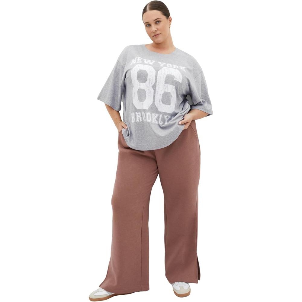 image:imageCity Chic Womens Plus Size Tee  Lani OversizedSilver Marle