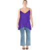 image:imageCity Chic Womens Plus Size Cami  Hi Lo Shine TessPurple