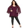 image:imageCity Chic Womens Plus Size Tunic  FleetwoodSpiced Plum