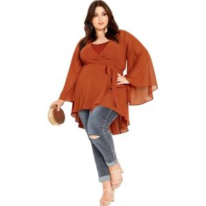 City Chic Women’s Plus Size Tunic – Fleetwood(Ginger)