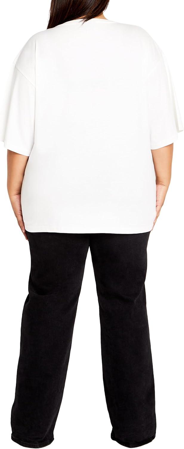 image:imageCITY CHIC Plus Size Tee Oversized Outlaw TeeCloud Kings Canyon