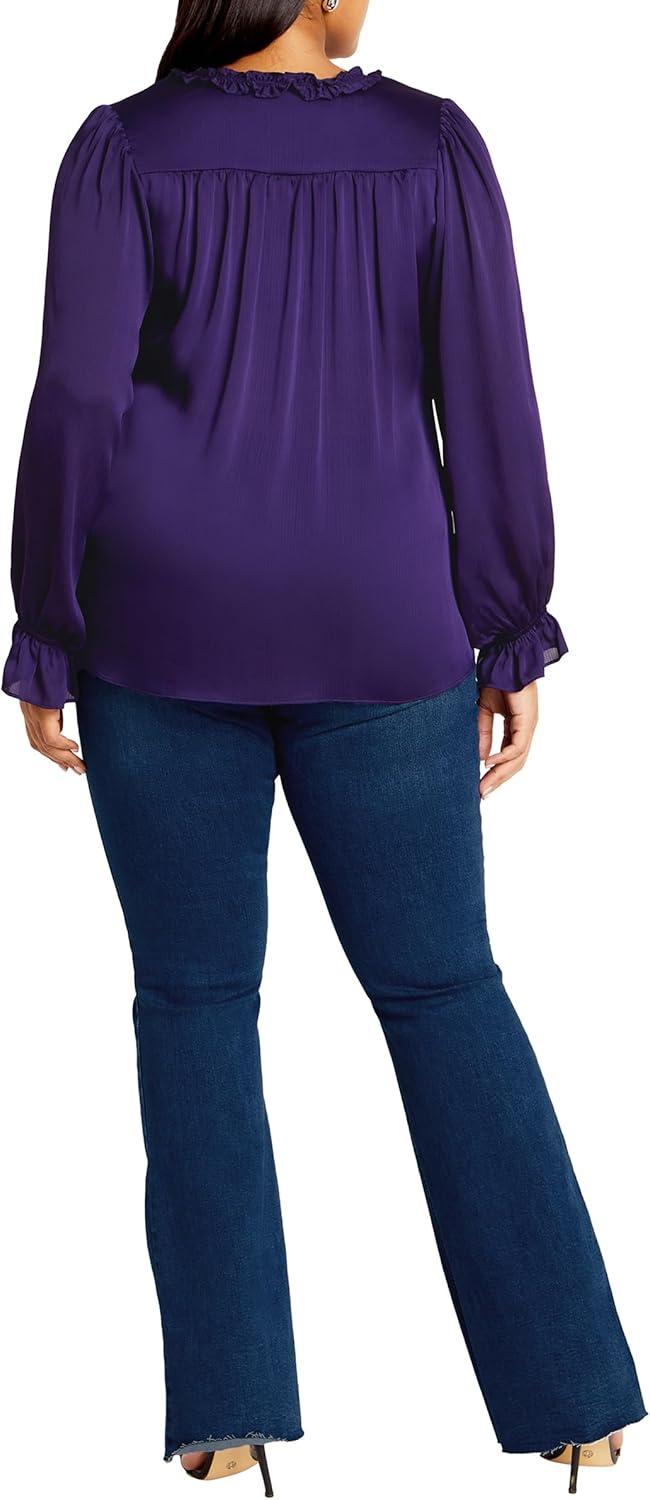 image:imageCITY CHIC Plus Size Top Maia TopPurple