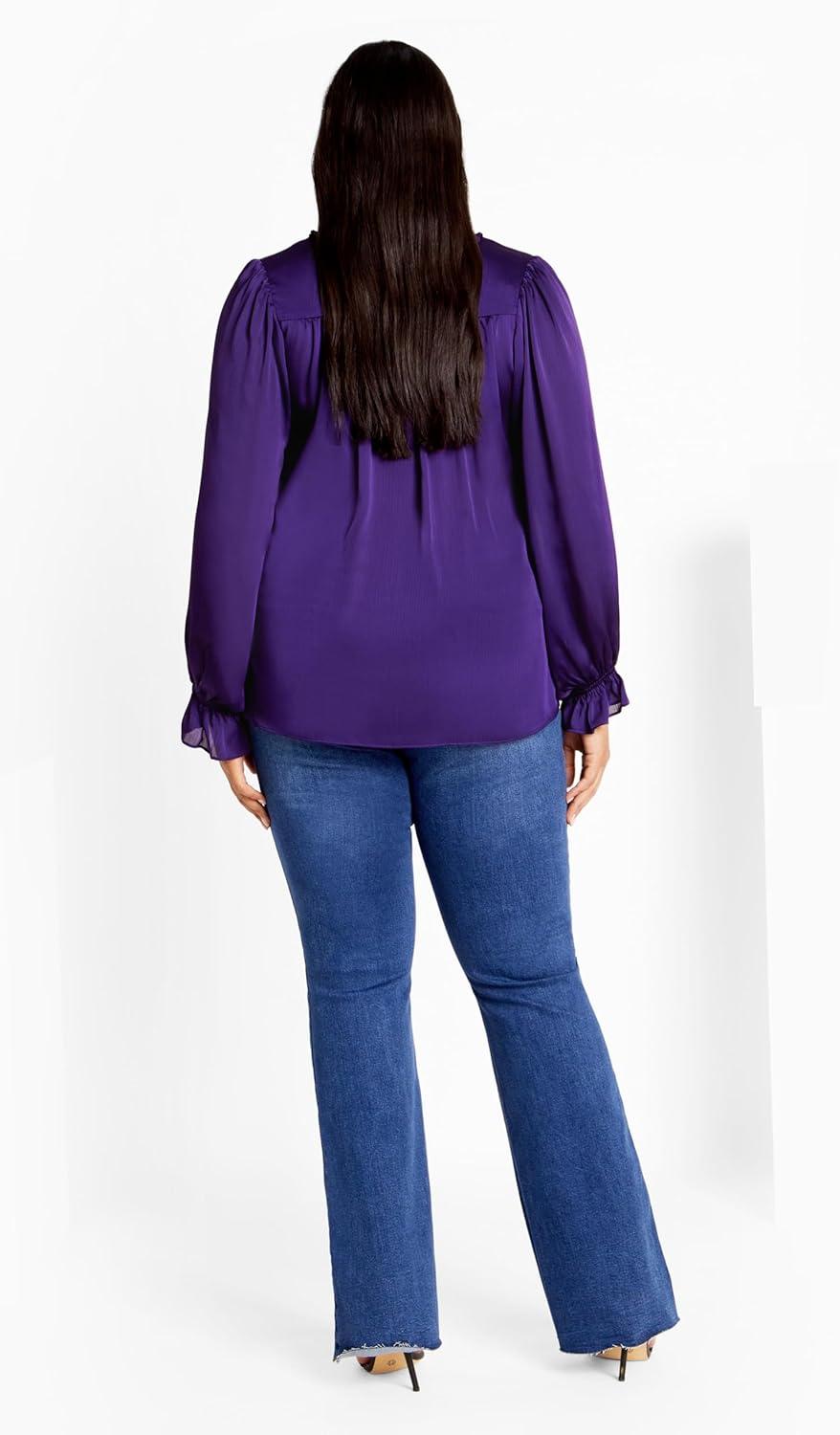 image:imageCITY CHIC Plus Size Top Maia TopPurple