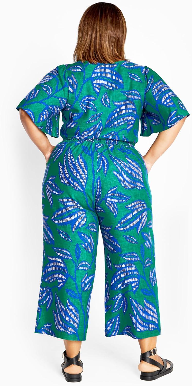 image:imageCITY CHIC Womens Plus Size Escapism Print Top