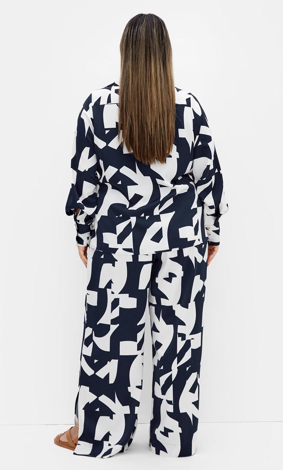 image:imageCity Chic Plus Size Shirt Enya Print ShirtGeo Scarf