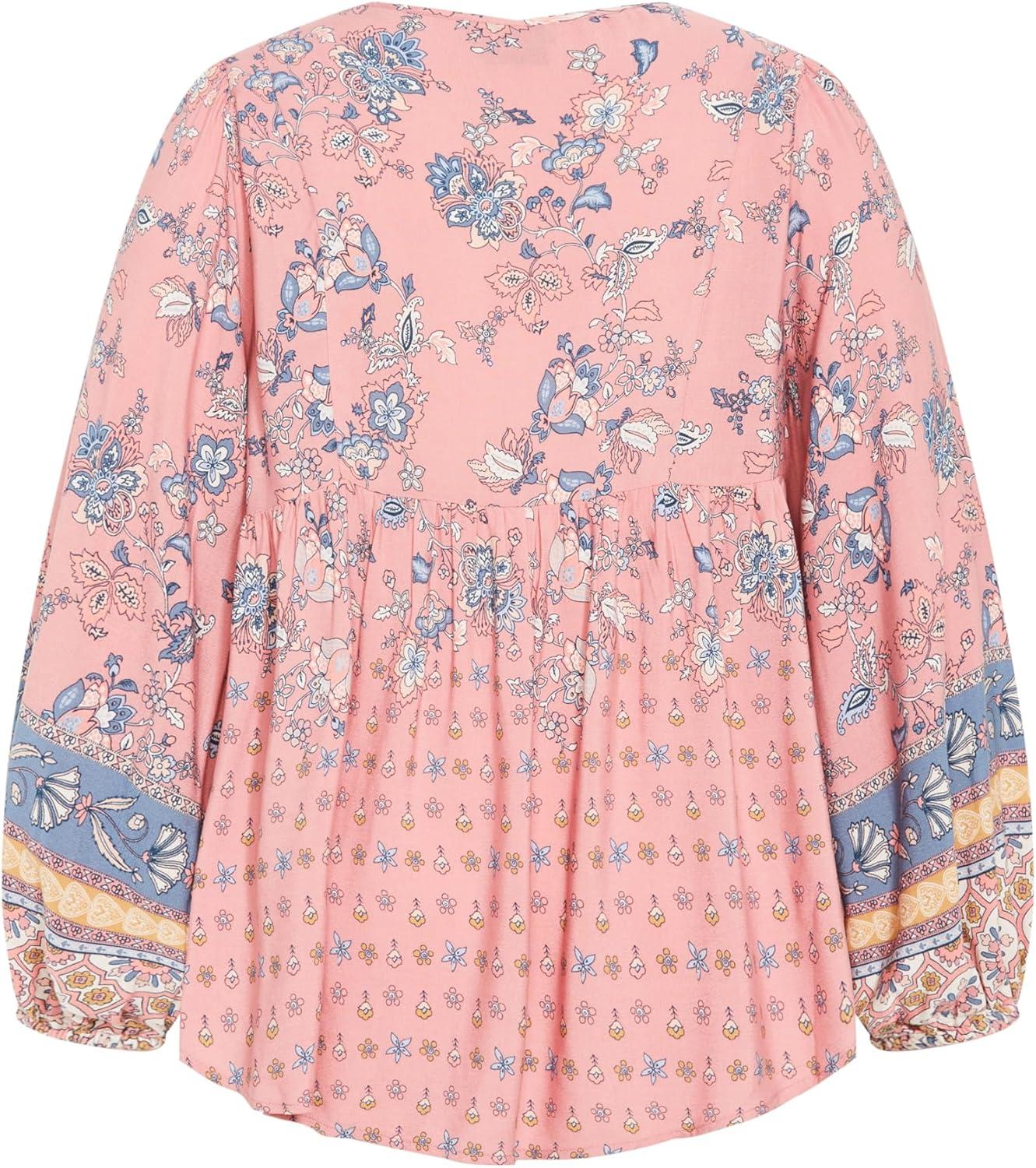 image:imageCity Chic Plus Size Top Angel Falls TopBlush Angel Falls