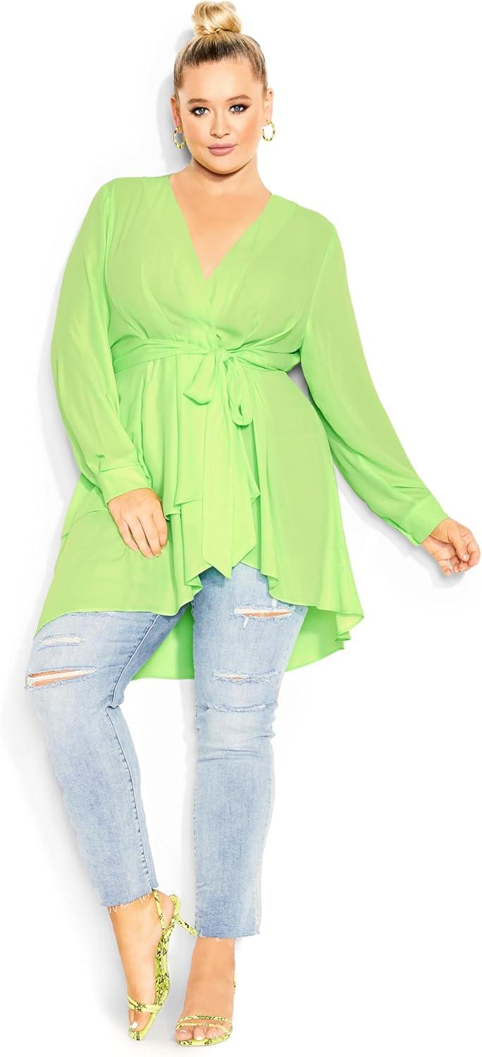 image:imageCity Chic Womens Apparel Womens City Chic Plus Size Top ShibaraCitrus
