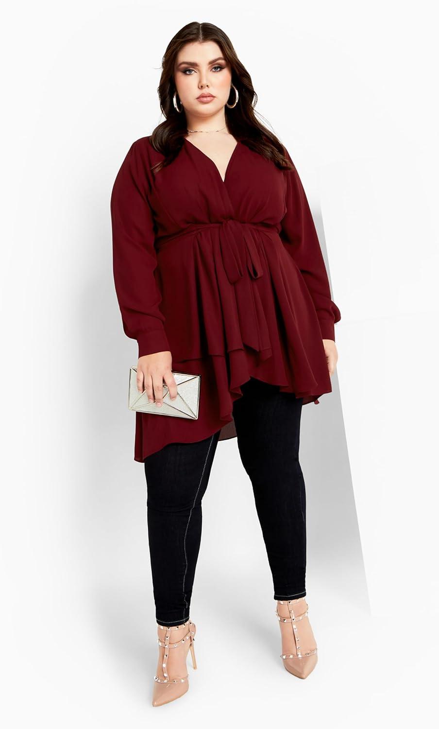 image:imageCity Chic Womens Apparel Womens City Chic Plus Size Top ShibaraRuby