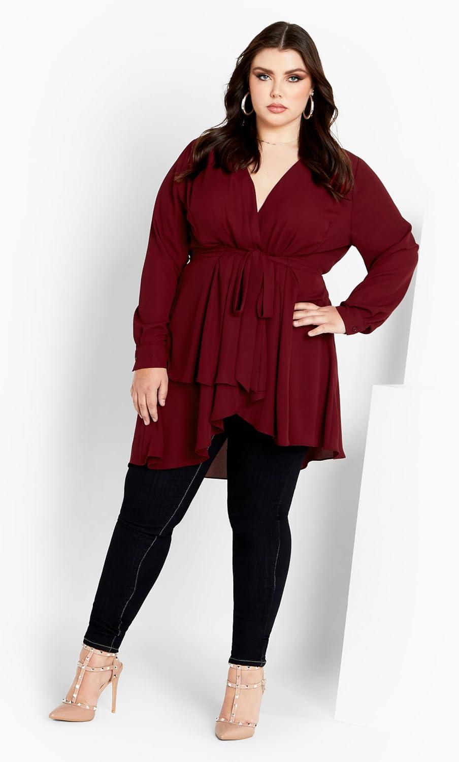 image:imageCity Chic Womens Apparel Womens City Chic Plus Size Top ShibaraRuby