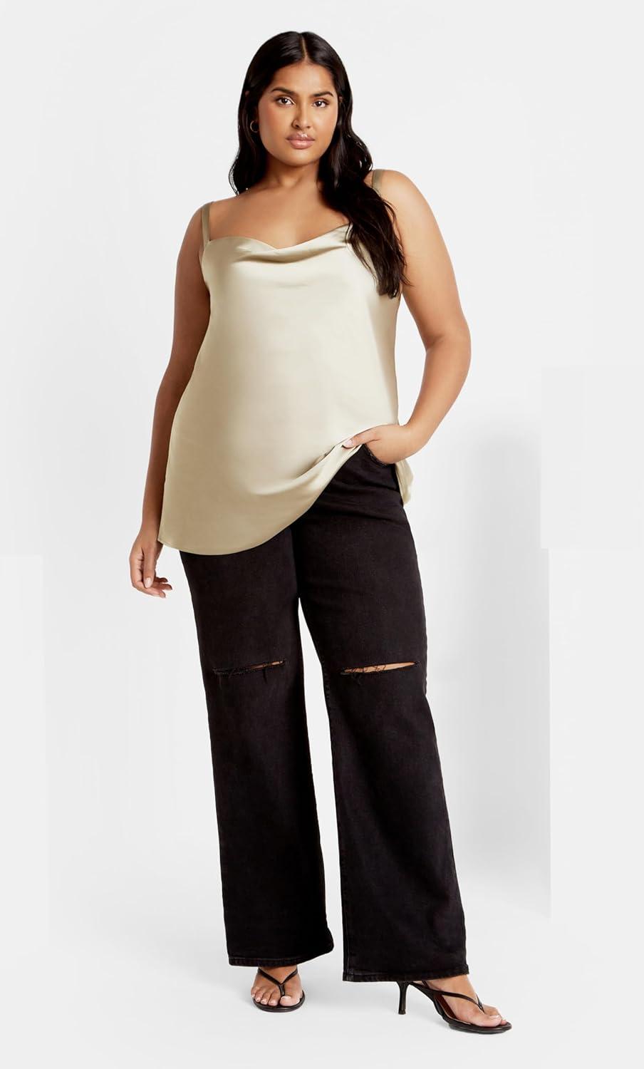 image:imageCity Chic Womens Cami Sweet Cowl NkWinter Pear