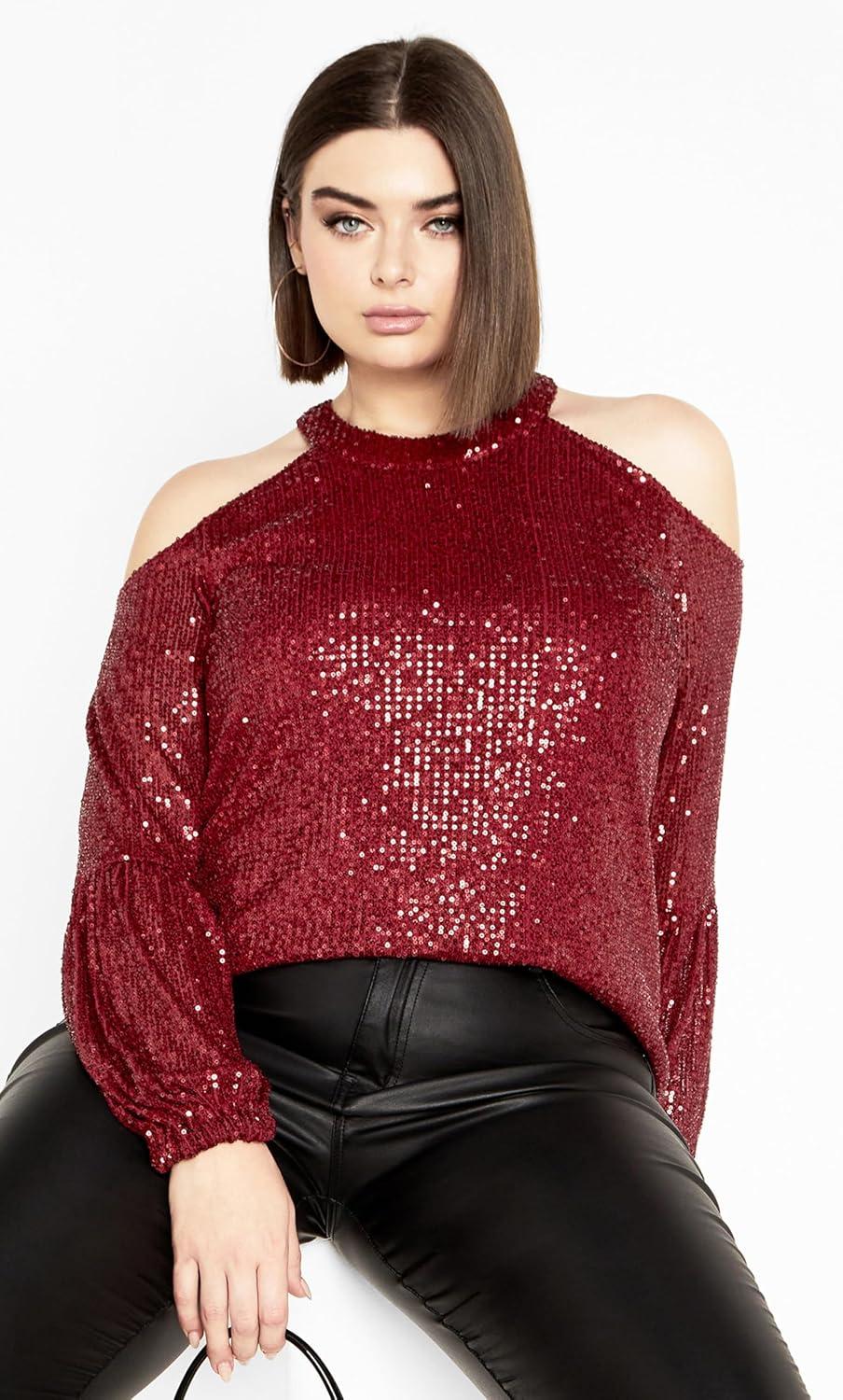 image:imageCity Chic Womens Eliza TopBerry