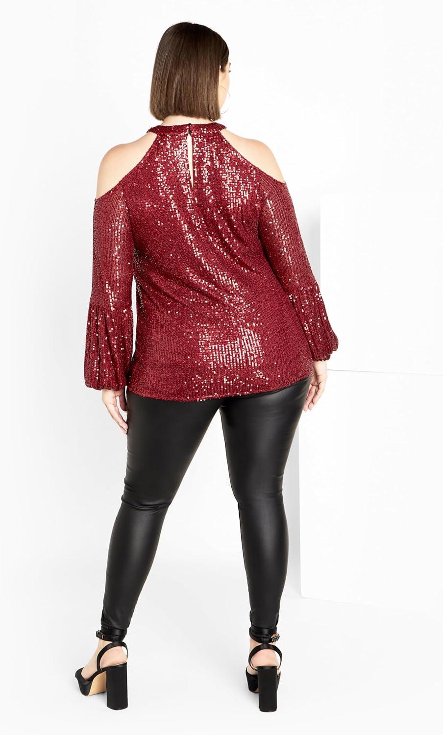 image:imageCity Chic Womens Eliza TopBerry