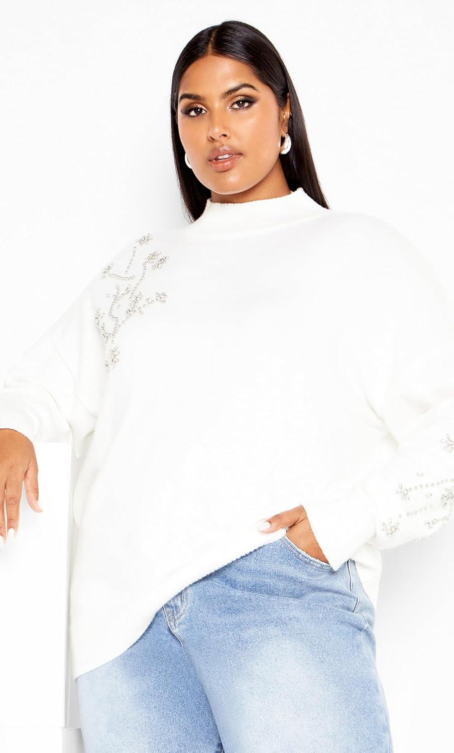 image:imageCity Chic Womens Maddison SweaterIvory