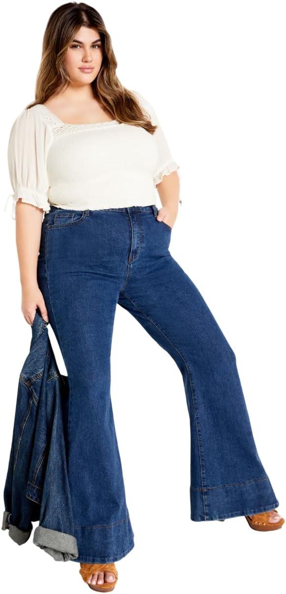 image:imageCity Chic Womens Plus Size Aurora Plain TopIvory