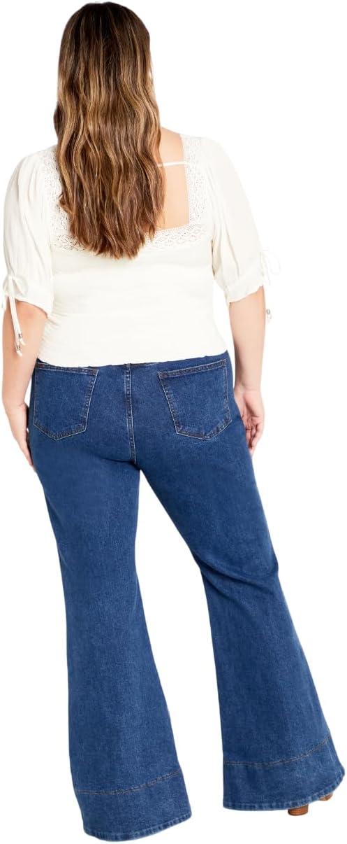 image:imageCity Chic Womens Plus Size Aurora Plain TopIvory