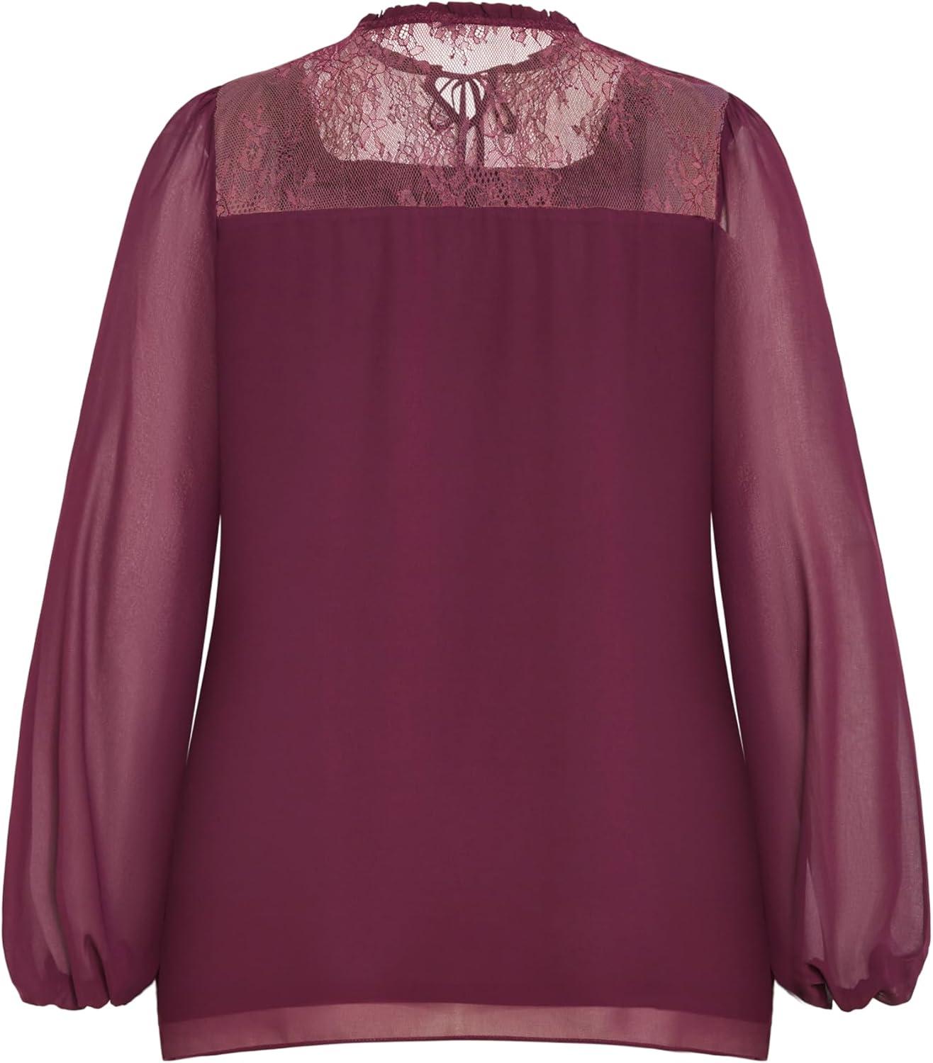 image:imageCity Chic Womens Plus Size Greta TopPlum