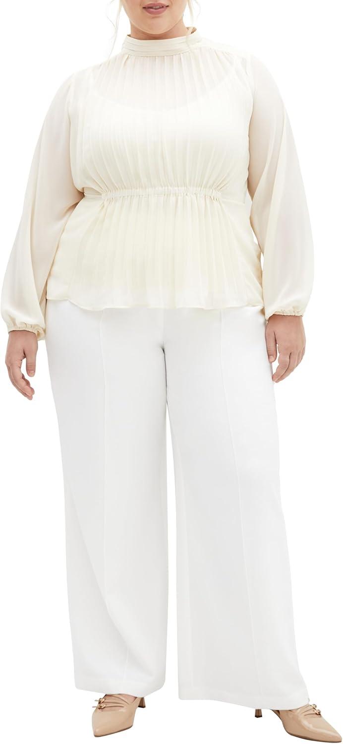 image:imageCity Chic Womens Plus Size Shirt Cross LaneCream
