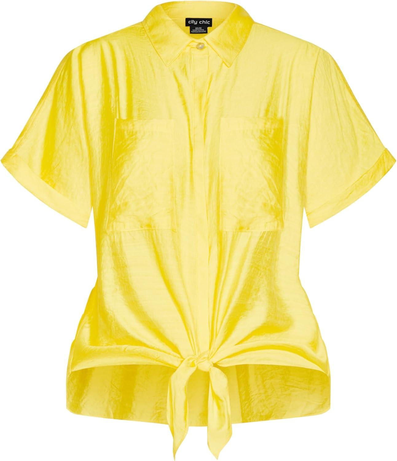 image:imageCity Chic Womens Plus Size Shirt Relaxed SummerDandelion