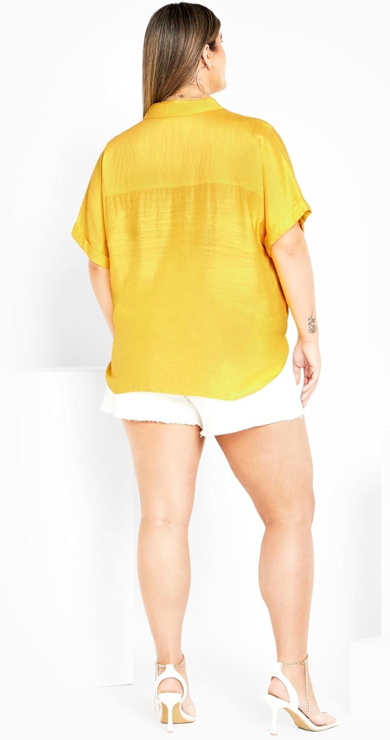 image:imageCity Chic Womens Plus Size Shirt Relaxed SummerDandelion