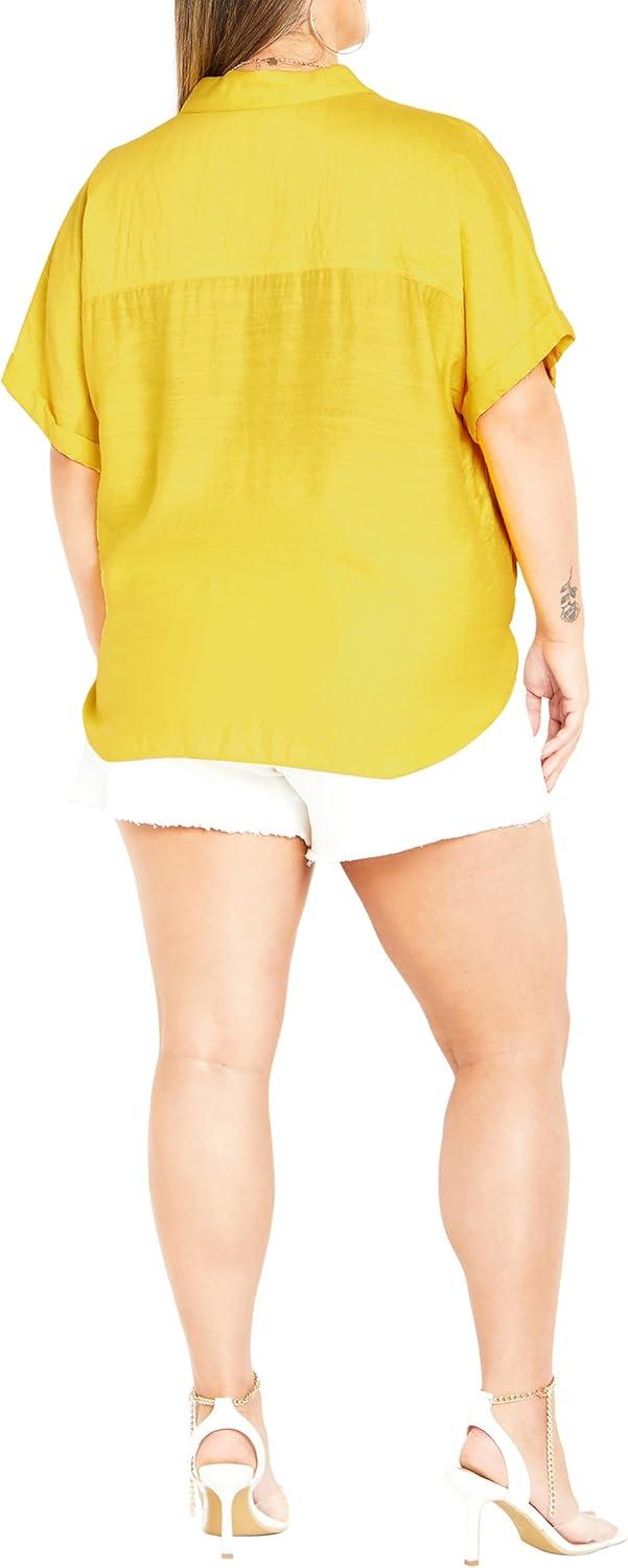 image:imageCity Chic Womens Plus Size Shirt Relaxed SummerDandelion