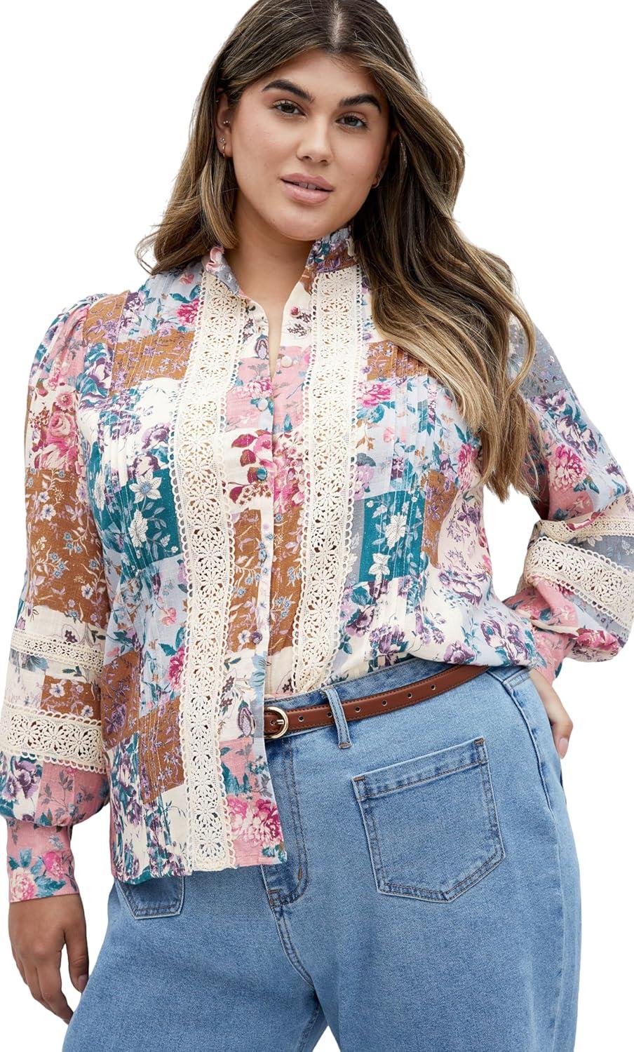 image:imageCity Chic Womens Plus Size Shirt Whimsical PrintWhimsical