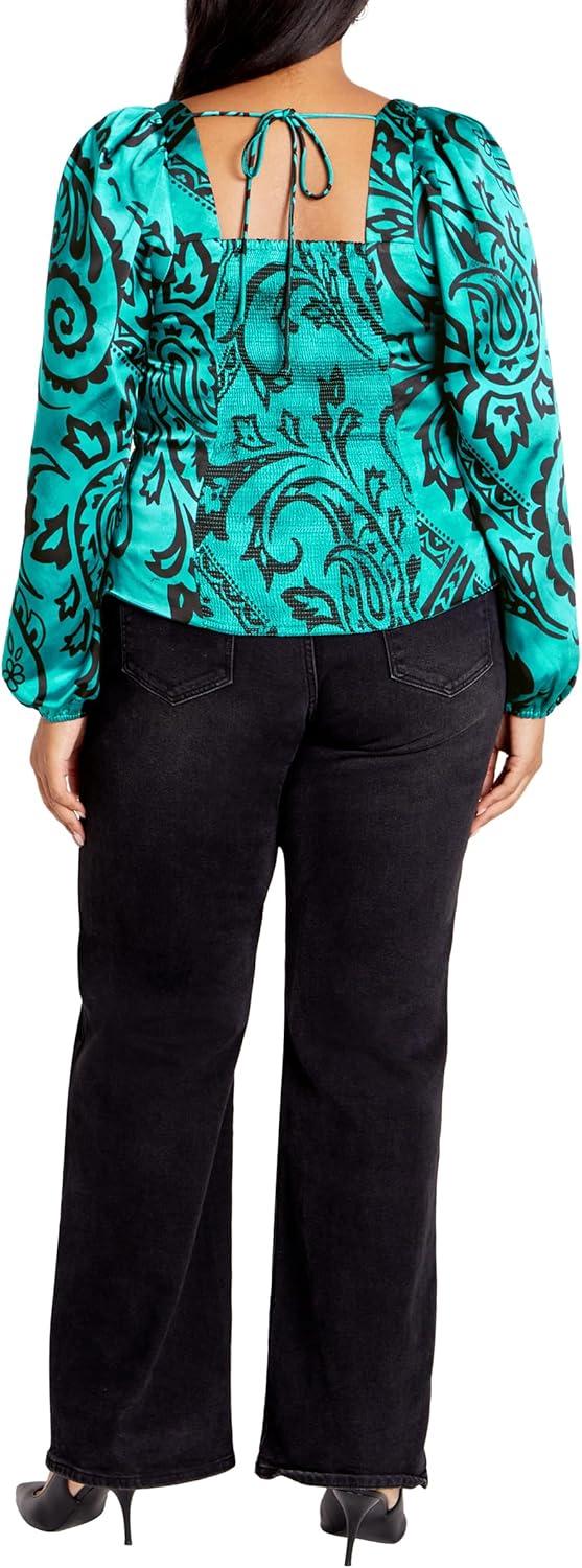 image:imageCity Chic Womens Plus Size Sienna Print Top