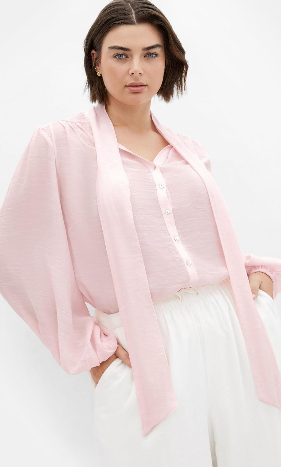image:imageCity Chic Womens Plus Size Top AriannaHeavenly Pink