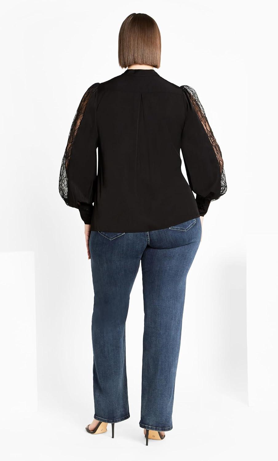 image:imageCity Chic Womens Plus Size Top GeorgiaBlack