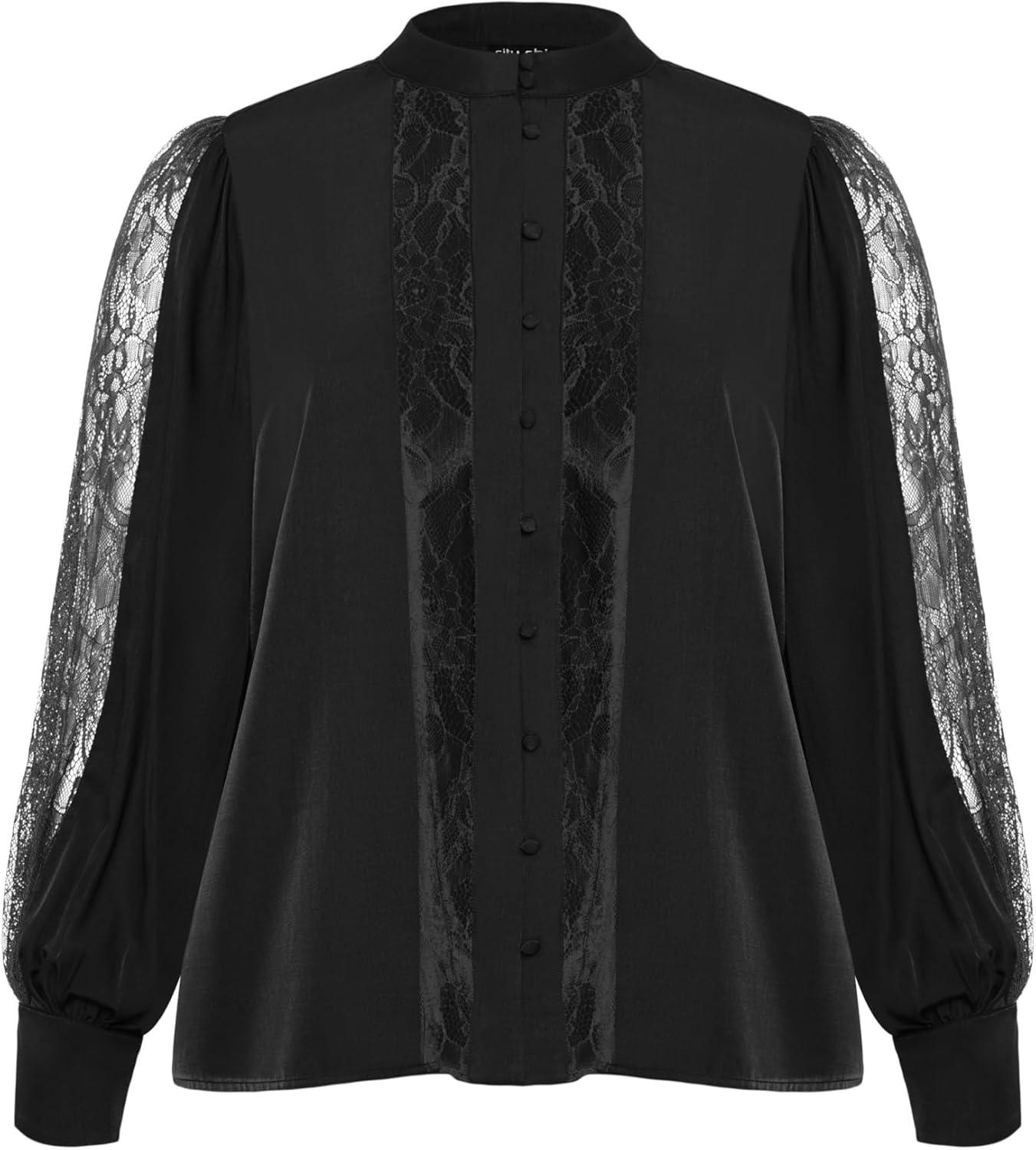 image:imageCity Chic Womens Plus Size Top GeorgiaBlack