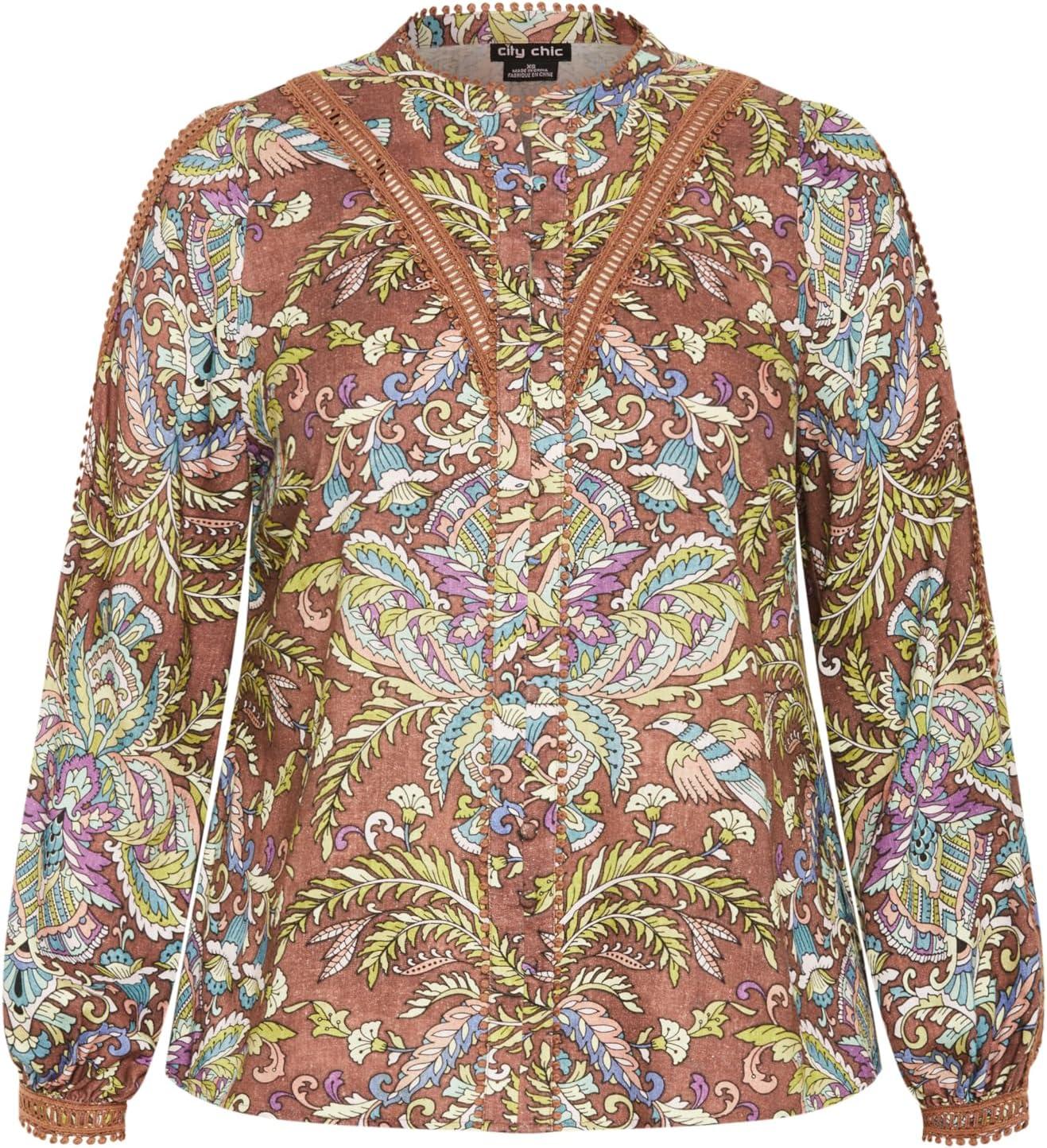 image:imageCity Chic Womens Shirt Sable PrintPrint