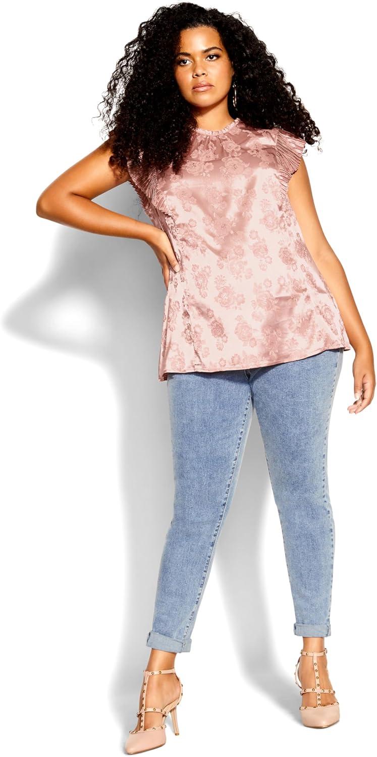 image:imageCity Chic Womens Top OpheliaTea Rose
