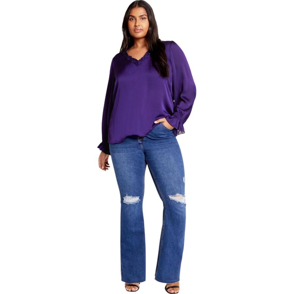 image:imageCITY CHIC Plus Size Top Maia TopPurple