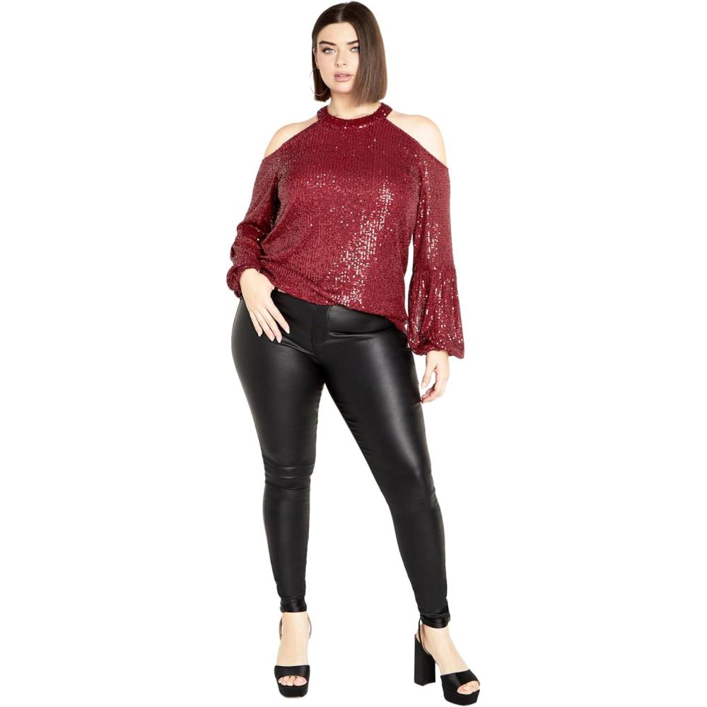 image:imageCity Chic Womens Eliza TopBerry